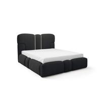 POLSTERBETT Jordan - Schwarz, Holzwerkstoff/Textil (140/200cm) - Fun Möbel