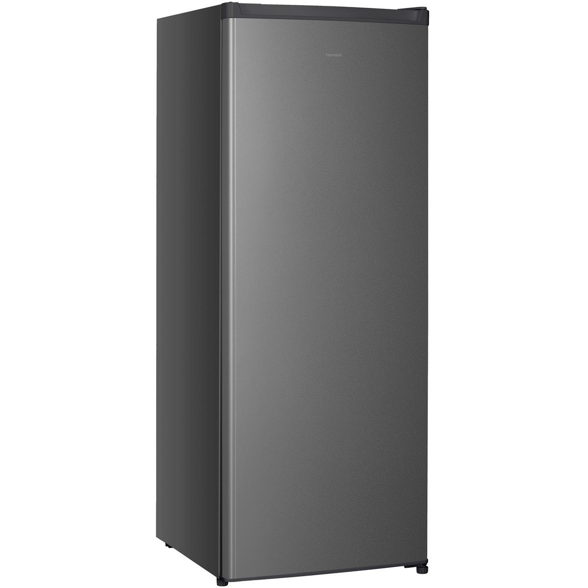 KÜHLSCHRANK CS2422E-S ohne Gefrierfach groß - 242 Liter, freistehend, 143 cm hoch, silber - Silberfarben, Glas/Kunststoff (54.5/143/55.5cm) - homeX