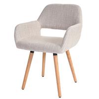 ESSZIMMERSTUHL Beige, Grau - Greige/Beige, Holz (56/78/57cm) - MCW