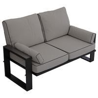 LOUNGESOFA Elba 2 Sitzer - Grau - Grau, Textil (150/90/87cm) - MKS