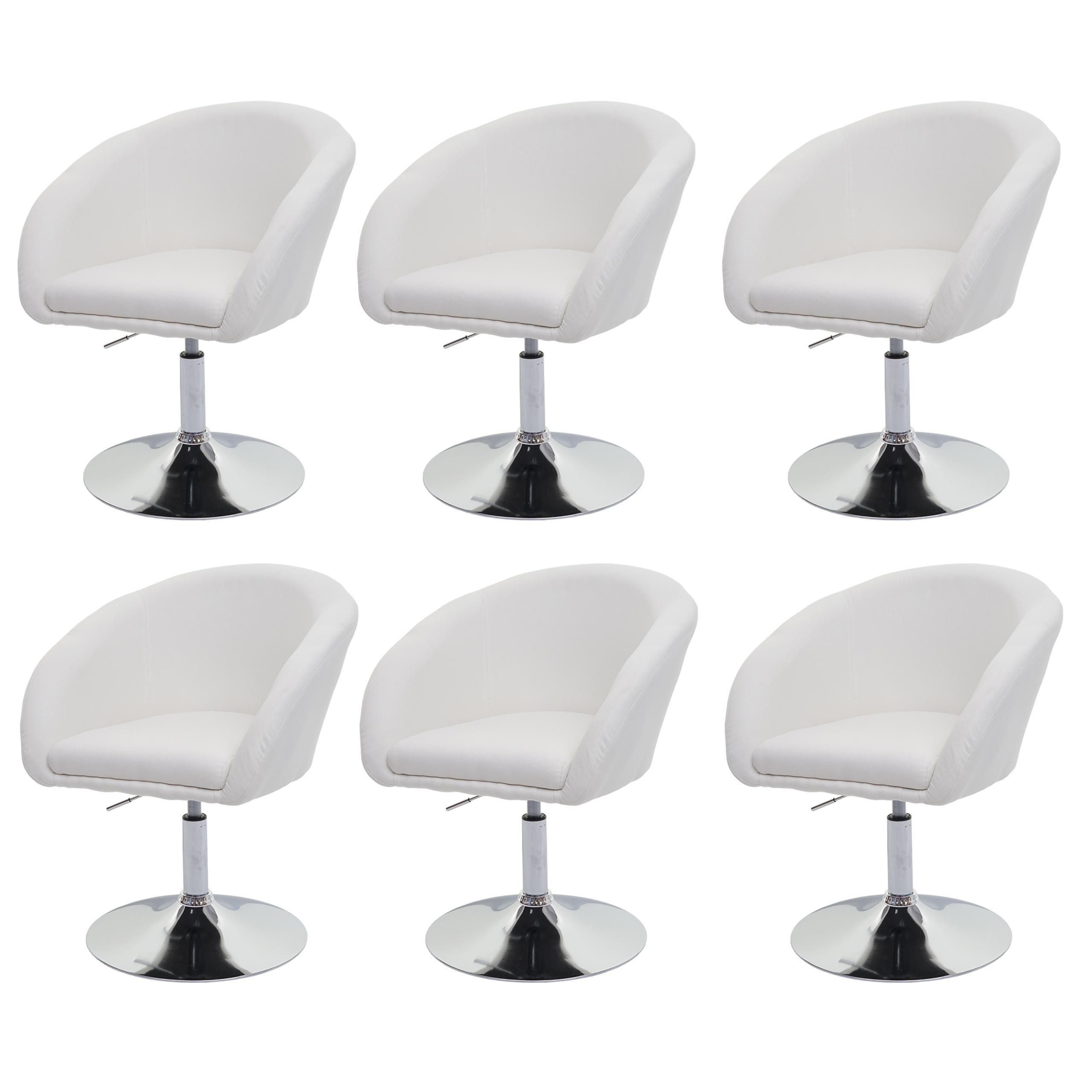 ESSZIMMERSTUHL Cremeweiß 6er-Set - Creme/Weiß, Textil (59/90/60cm) - MCW