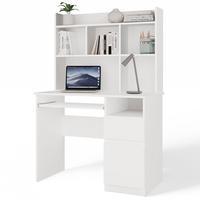 SCHREIBTISCH Weiß 98/145/51 - Weiß, Holzwerkstoff (90/50/145cm) - RAUMHIRSCH FURNITURE