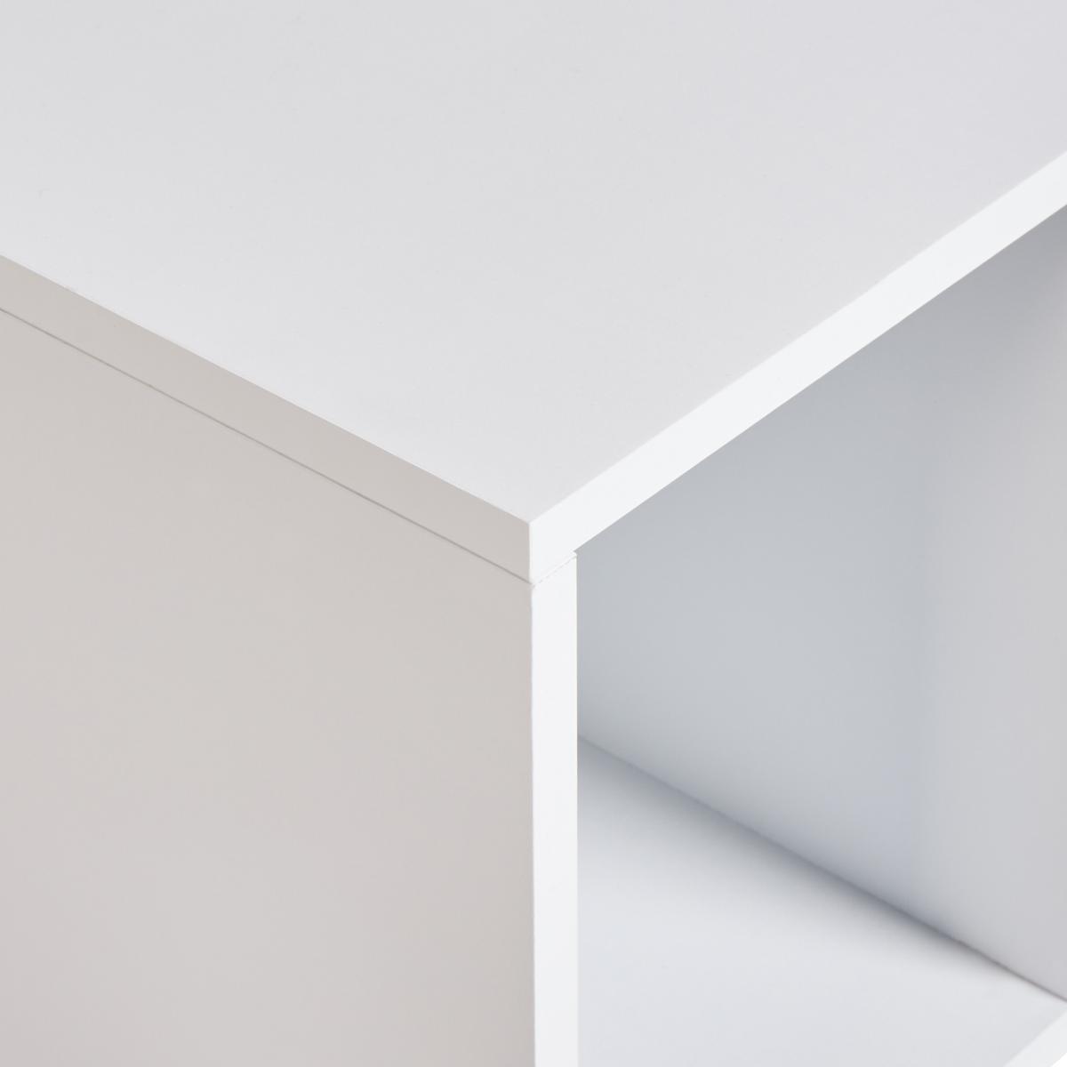 WASCHBECKENUNTERSCHRANK wandmontiertk 80 cm Weiß Cascavel - Weiß, Holzwerkstoff (80/28/40cm) - Beliani