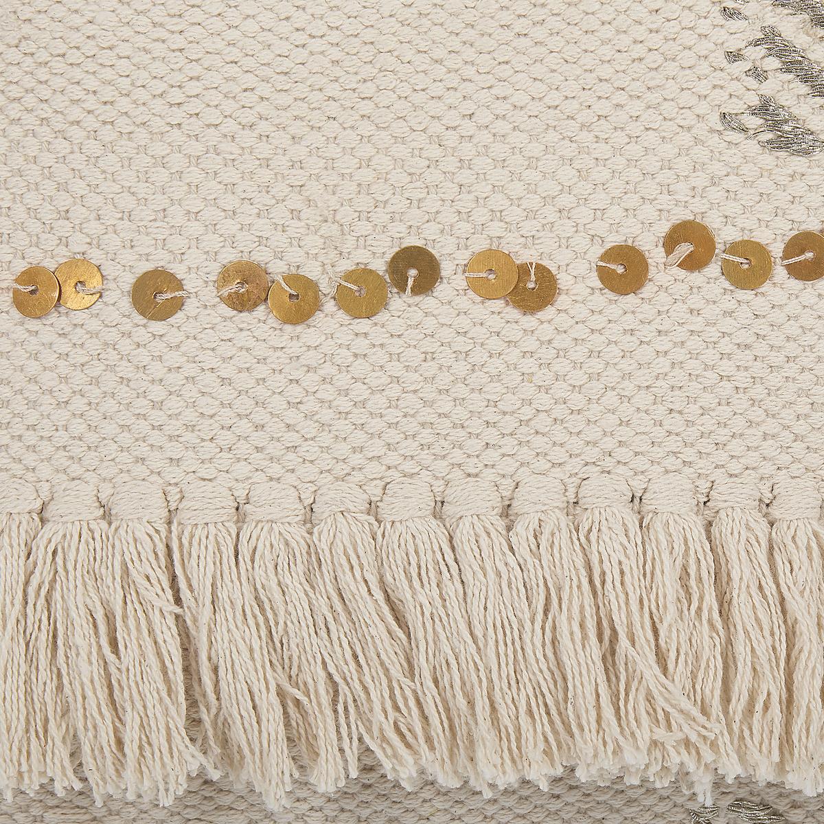 DEKOKISSEN 2er-Set Hellbeige 45/45 cm Vayali - Beige, Naturmaterialien/Textil (45/45cm) - Beliani