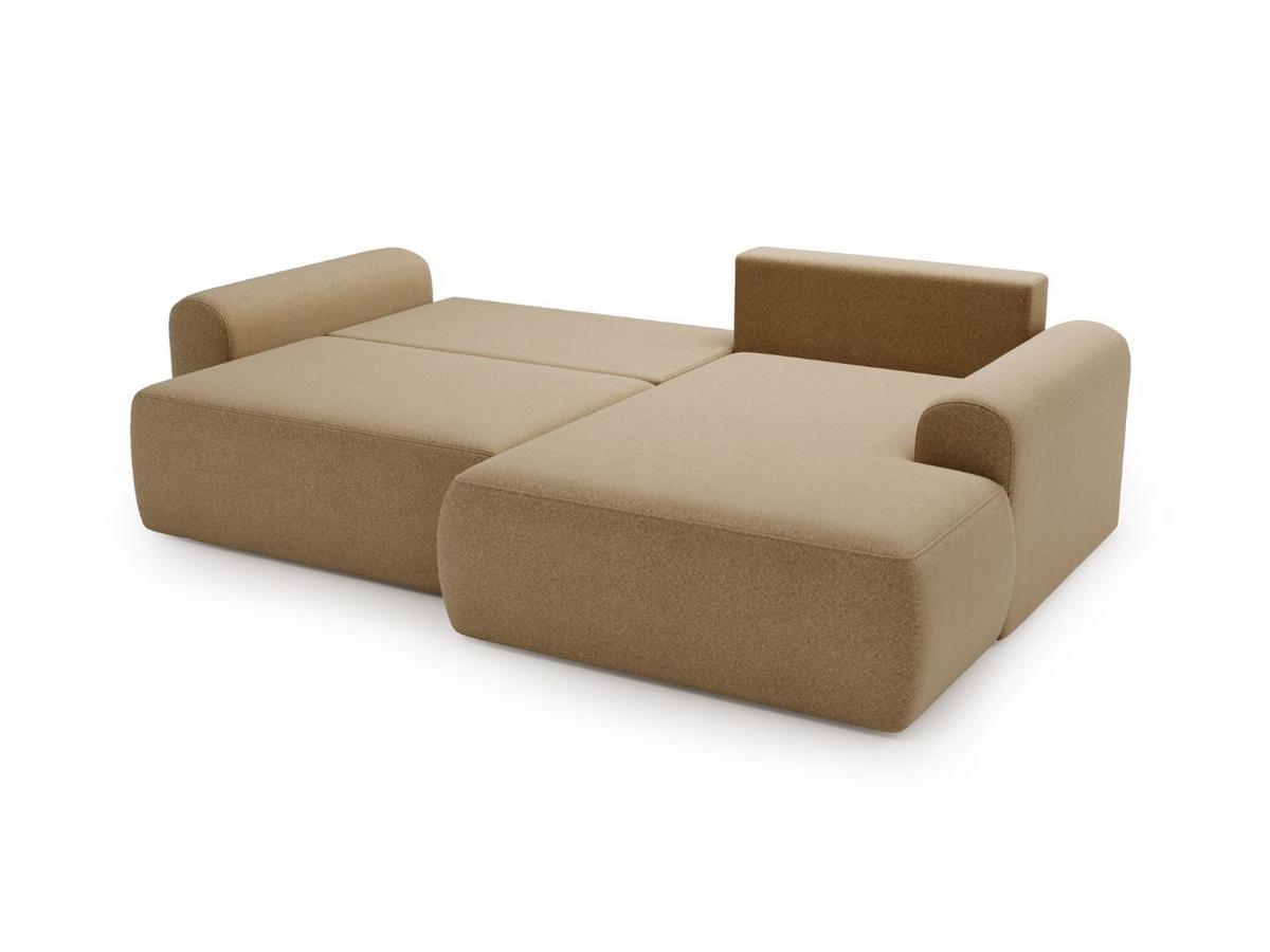 ECKSOFA Savana Hellbraun Rechts - Hellbraun, Holz/Textil (177/257cm) - Graingold