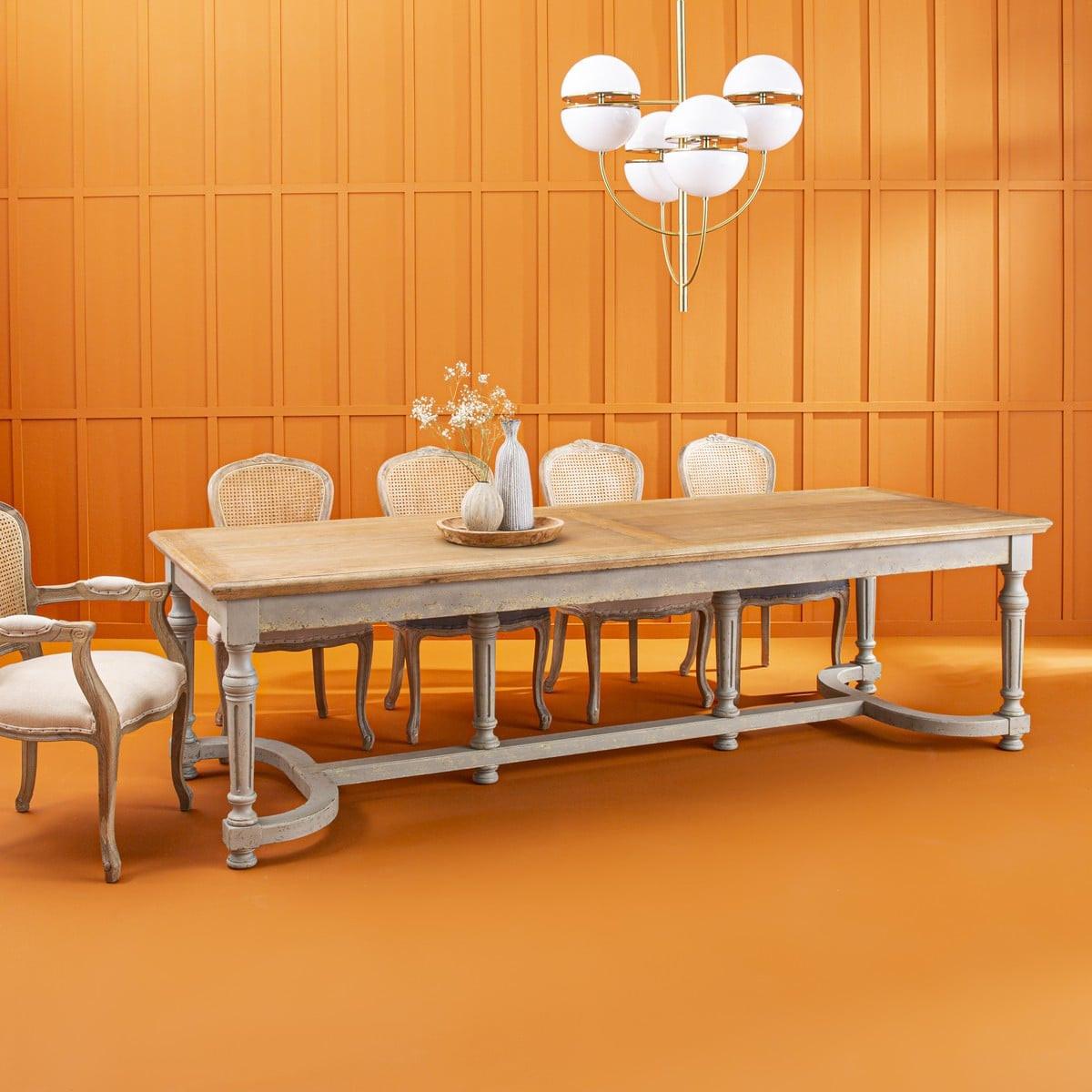 TISCH aus massivholz fantastique 280/100/78 cm - Eschefarben, Holz (105/100/78cm) - Signature