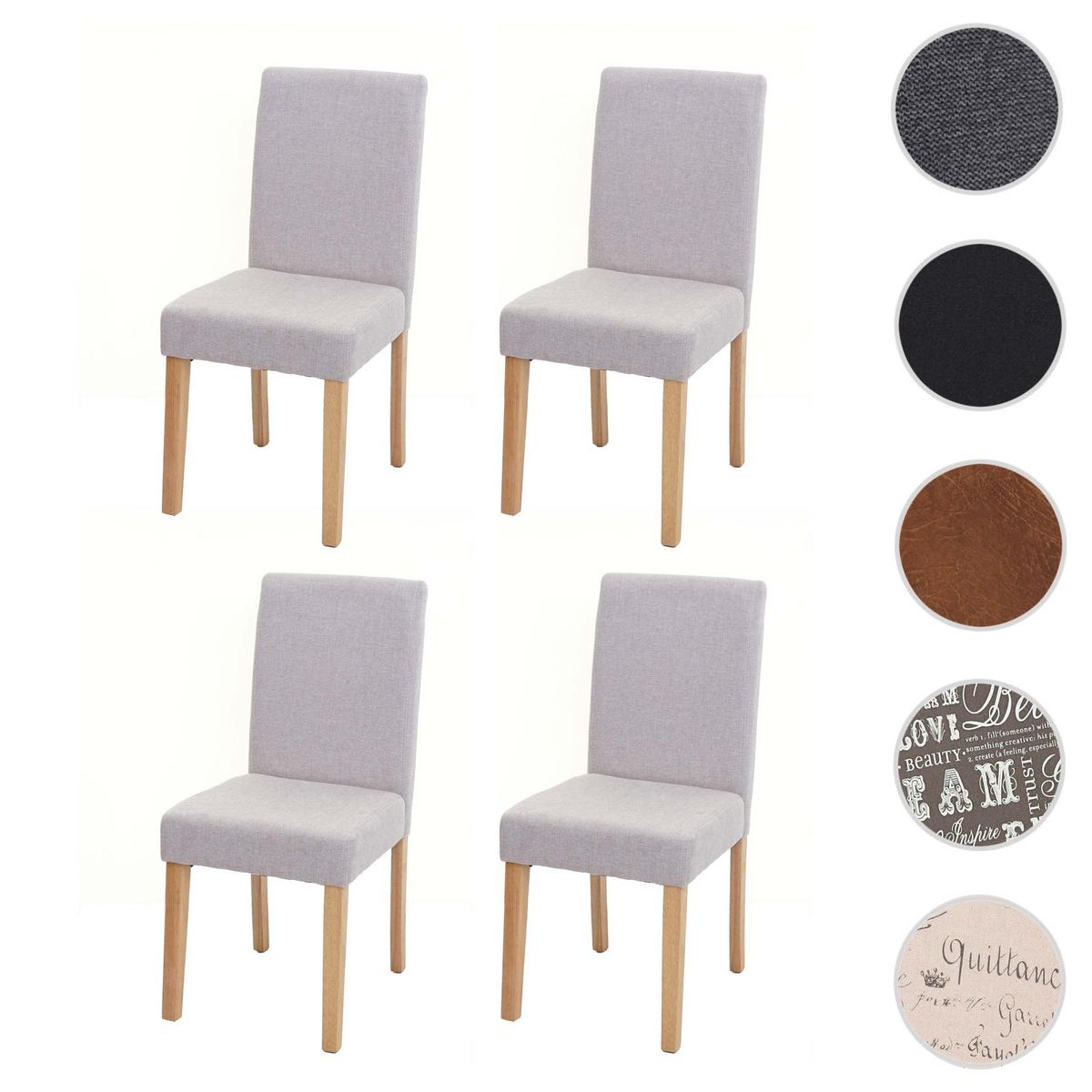 ESSZIMMERSTUHL Beige, Braun 4er-Set - Beige/Braun, Textil (43/90/56cm) - MCW