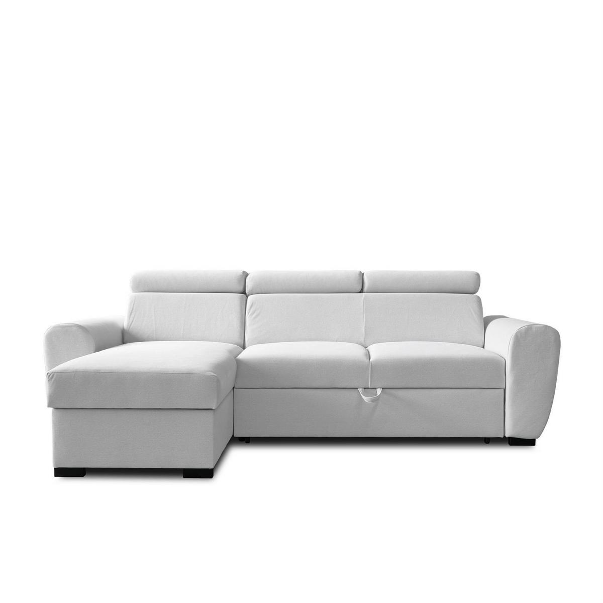 ECKSOFA FALCO mit Schlaffunktion Elli 81 - Grau, Textil (253/174cm) - Lookway