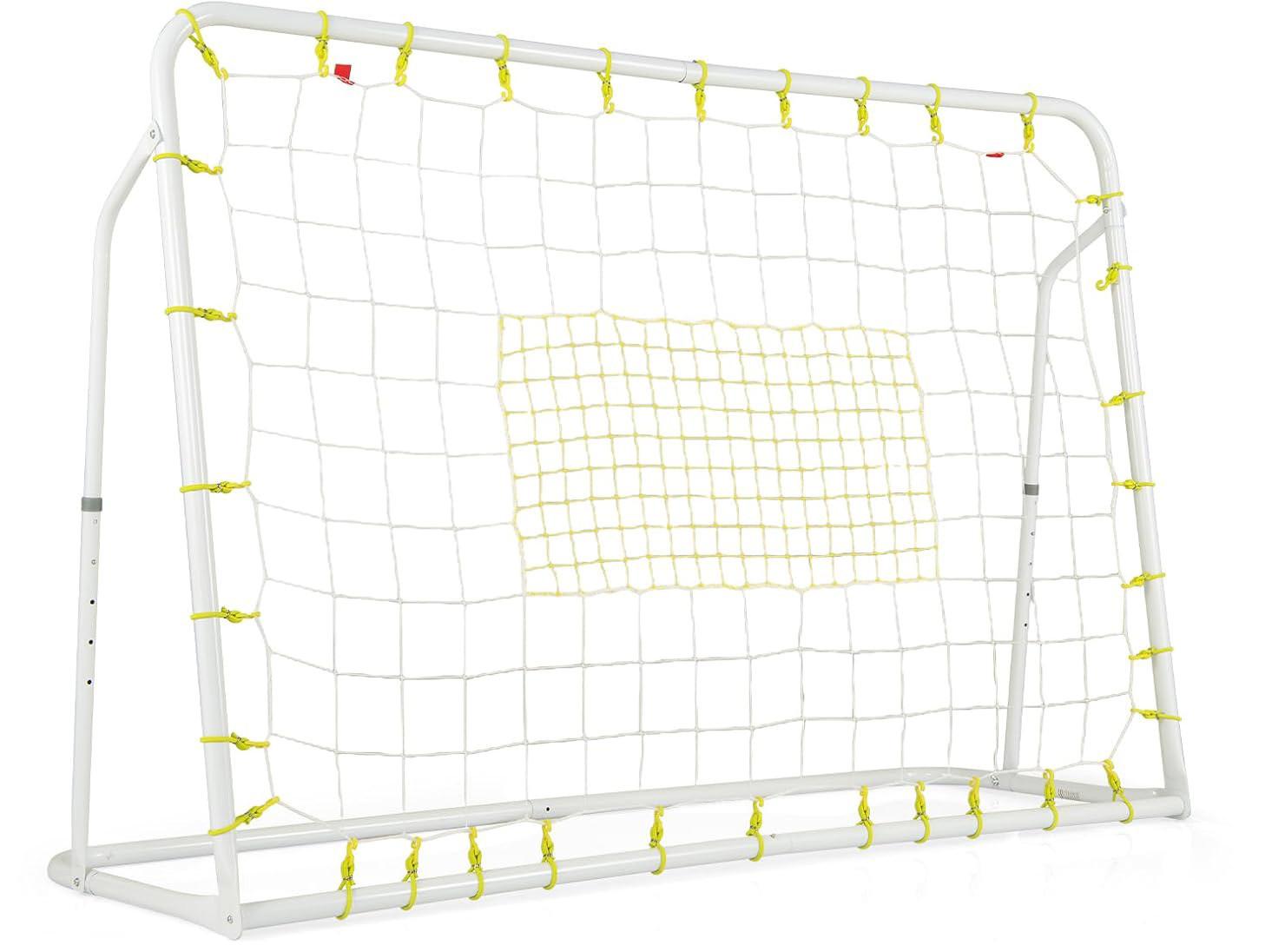 FUBBALLTOR Weiß - Weiß, Metall (187/123/60cm) - COSTWAY