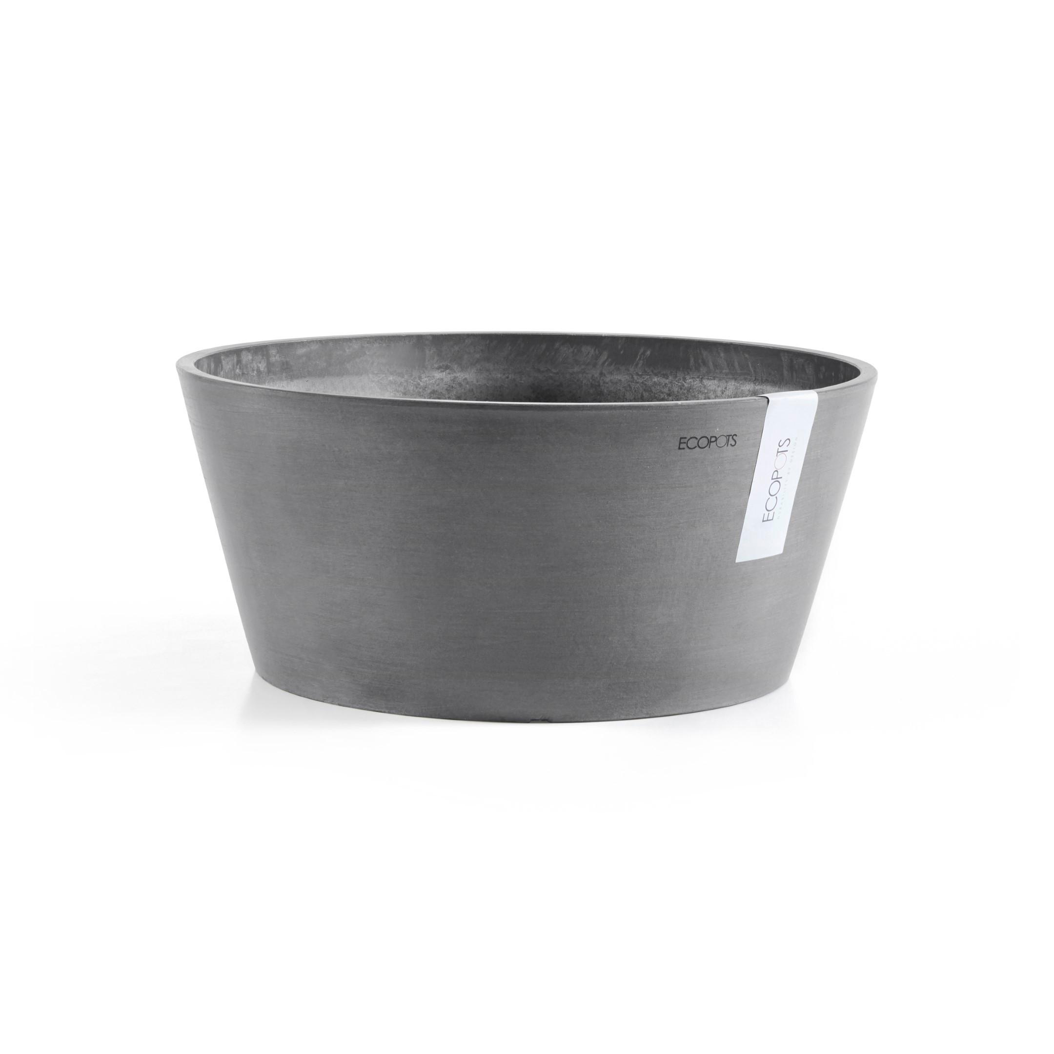BLUMENTOPF Frankfurt 50/25,7 cm Grau - Grau, Kunststoff (50/25.7cm) - Ecopots