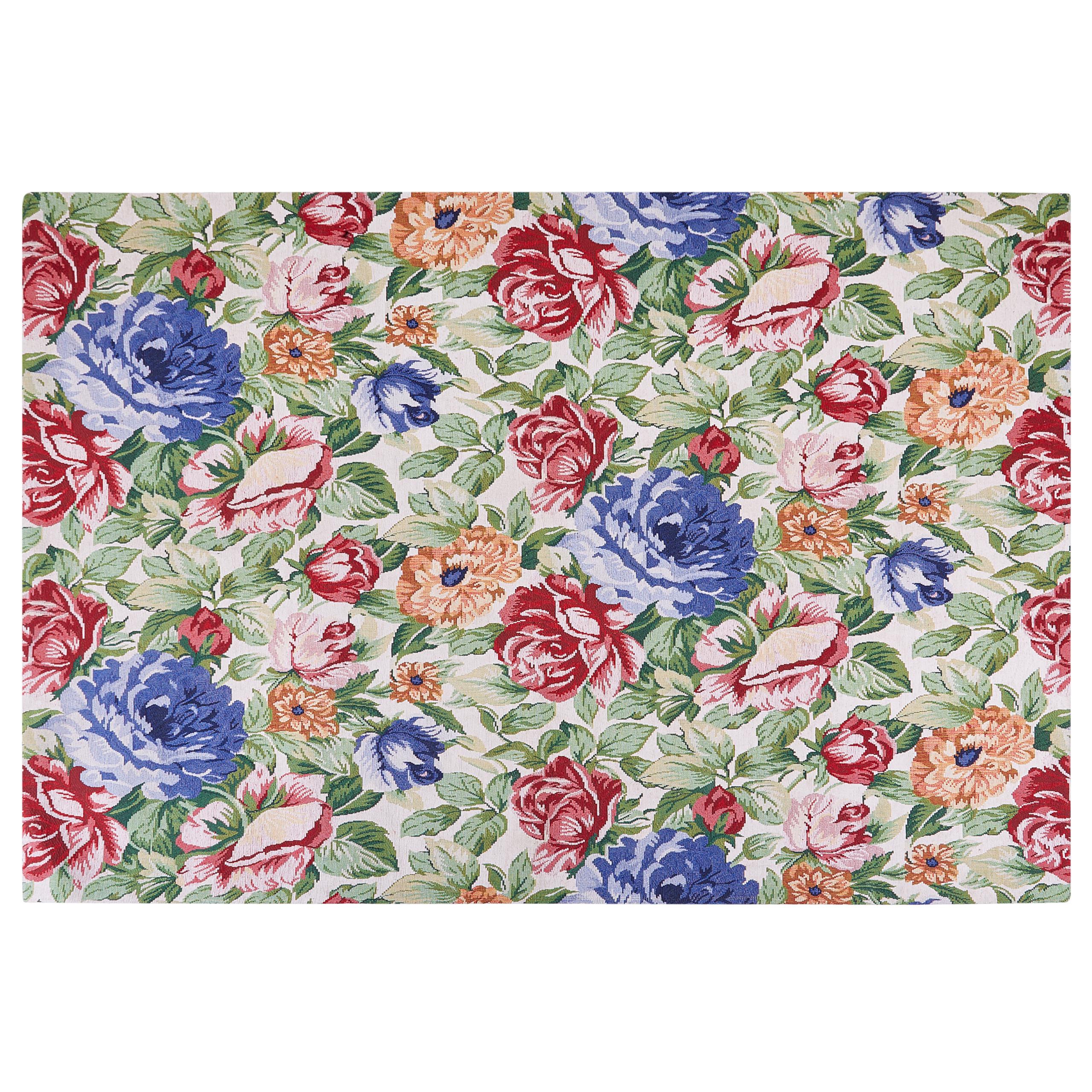 TEPPICH geflochten Farwan 300/200 cm - Multicolor, Textil (200/300cm) - Beliani