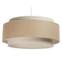 HÄNGELEUCHTE Beige 50/25 cm - Beige, Kunststoff (50/1.5/25cm) - ONZENO