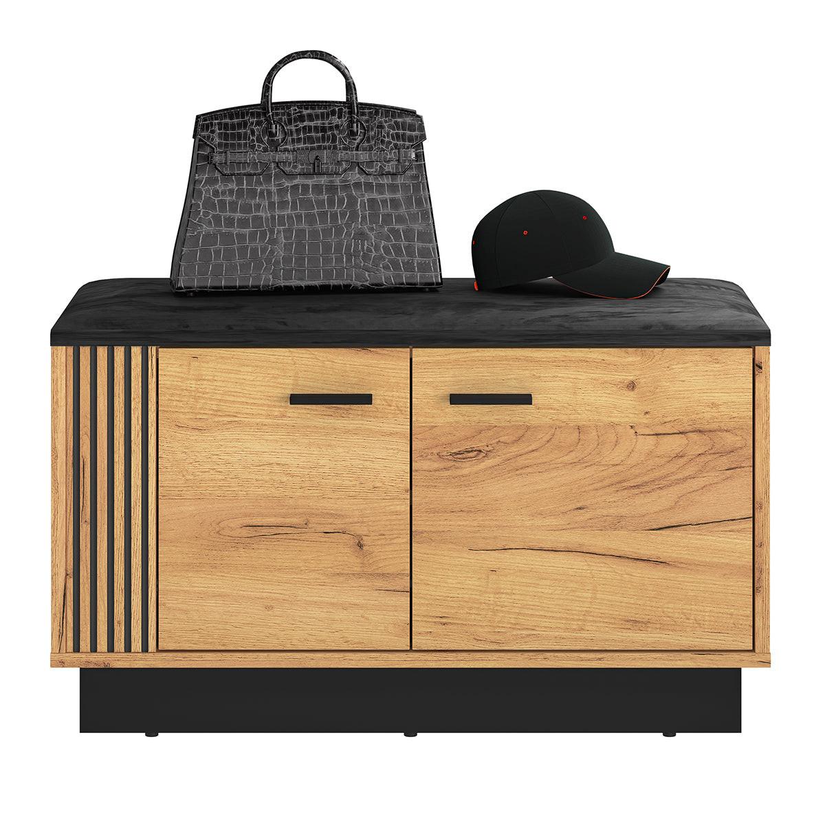 VITRINE Nilo Holz - Braun, Holzwerkstoff (80/49/34cm) - Petits-meubles