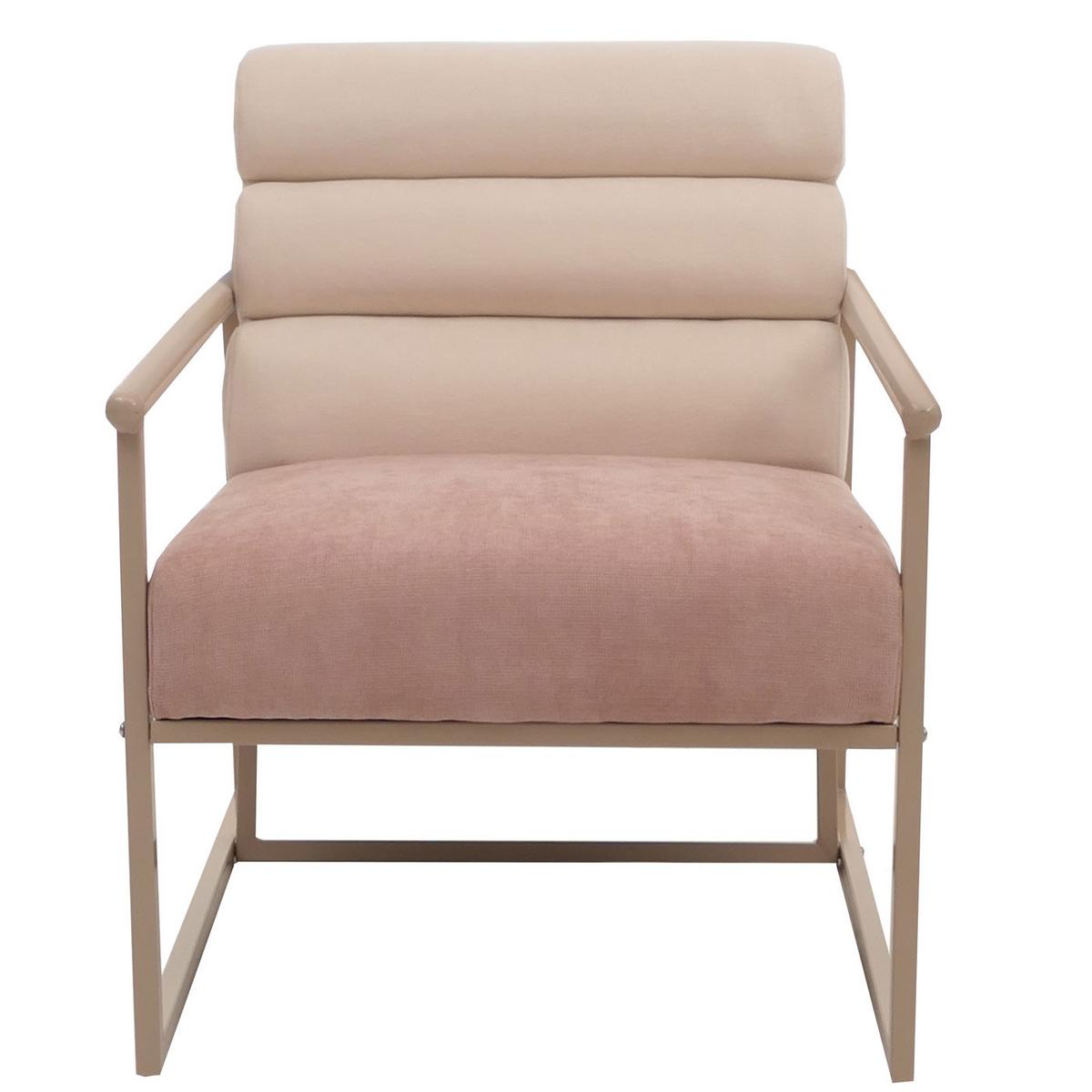 LOUNGE-SESSEL Rosé - Rosa, Textil (64/78/74cm) - MCW