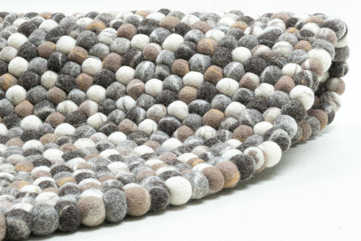FILZTEPPICH Felty 120x120 cm - Naturfarben, Textil (120/120cm) - THEKO