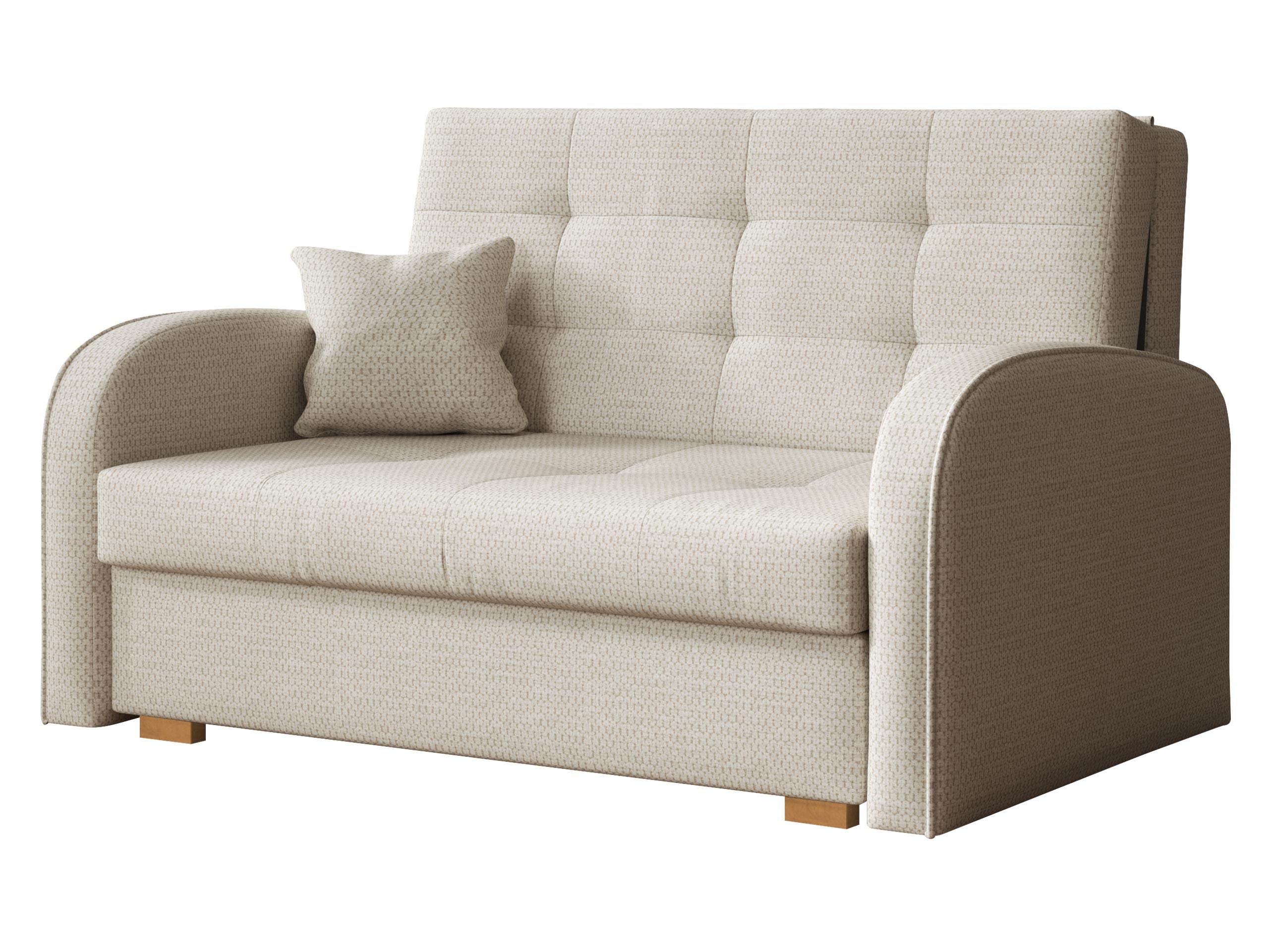 SCHLAFSOFA Viva Gold II - Creme/Braun, Holz/Textil (133/85/98cm) - MIRJAN24