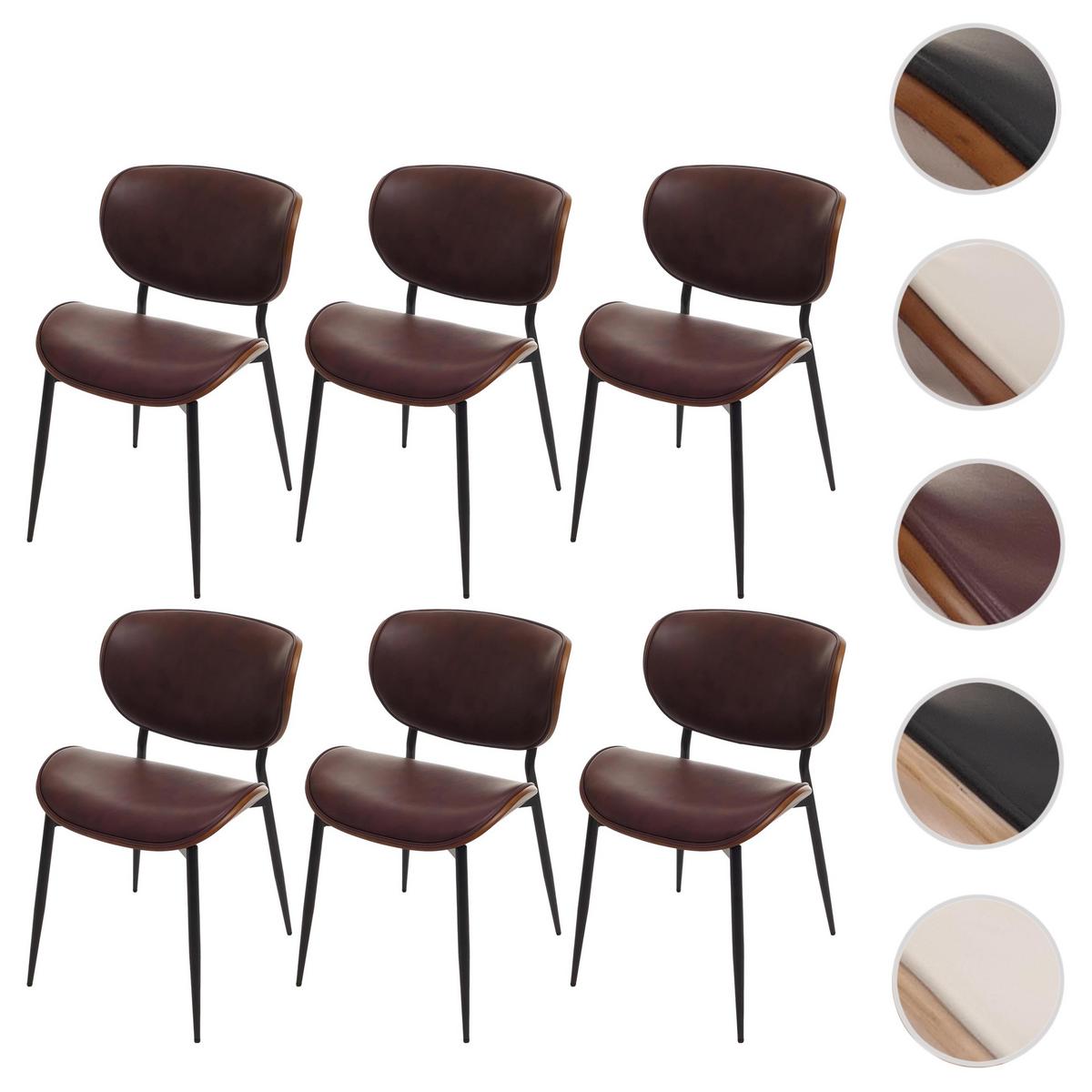 ESSZIMMERSTUHL Walnuss Dekor, Braun - Walnussfarben/Braun, Textil (50/80/51cm) - MCW