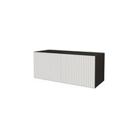 LOWBOARD NOA-2-W 100x40x40 cm - Schwarz / Weiß - Weiß, Holzwerkstoff (100/40/40cm) - ALTDECOR
