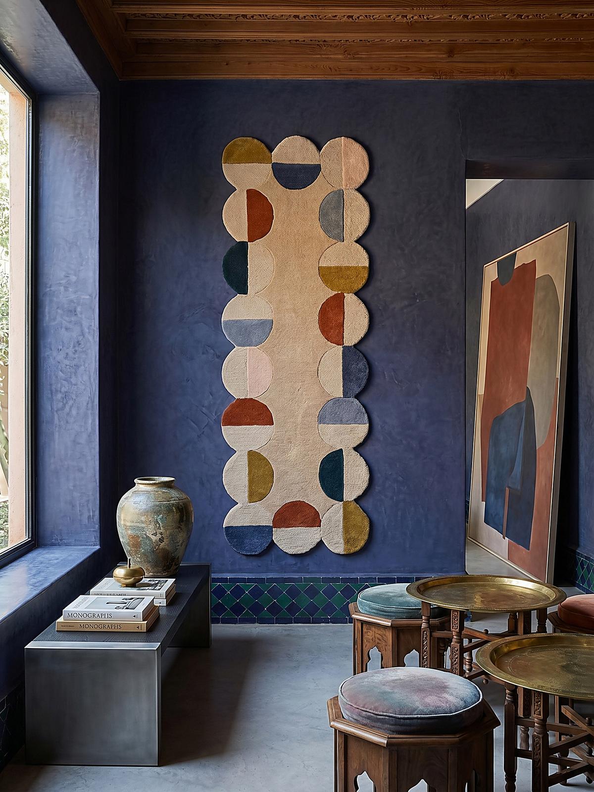 WOLLTEPPICH HALLEIN, mit Wellenmuster, Rost, 80 x 230 cm - Multicolor, Textil (80/230cm) - KADIMA DESIGN