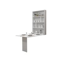 WANDKLAPPTISCH Abi - Weiß, Holzwerkstoff (85/203/19cm) - MIRJAN24