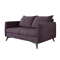 2-SITZER-SOFA Pulse Lila Luxusmicrofaser - Lila/Schwarz, Holz/Textil (138/86/91cm) - S-Style Möbel