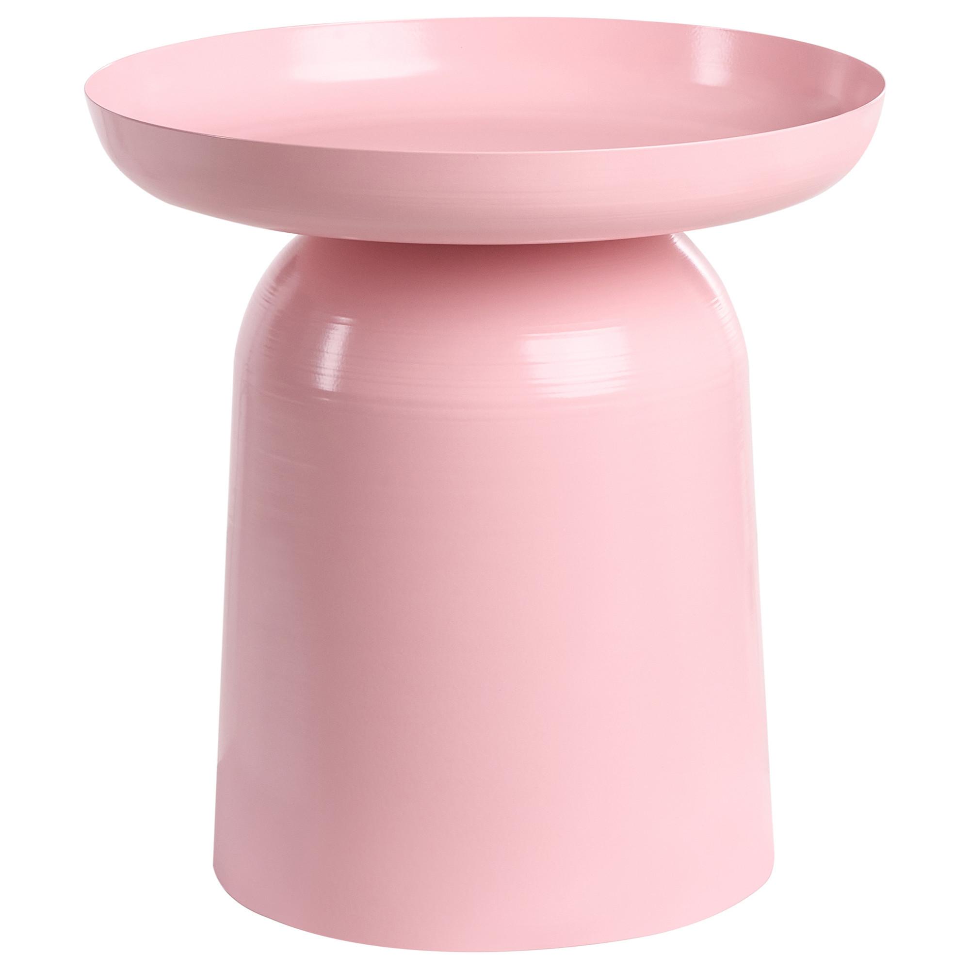BEISTELLTISCH Rosa Torrens - Pink, Metall (45/45/46cm) - Beliani