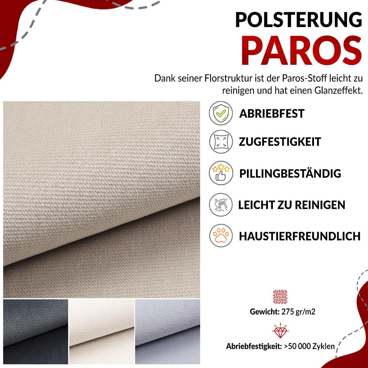 WOHNLANDSCHAFT PEDRO U Samt Beige - Beige/Schwarz, Textil/Metall (346/76/208cm) - MKS