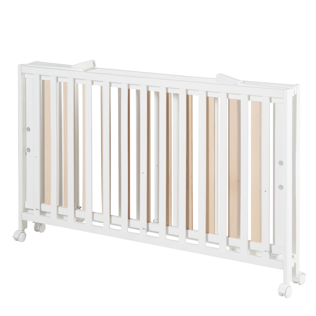 KLAPPBETT 60x120 cm weiß - Weiß, Holzwerkstoff (60/120cm) - Roba