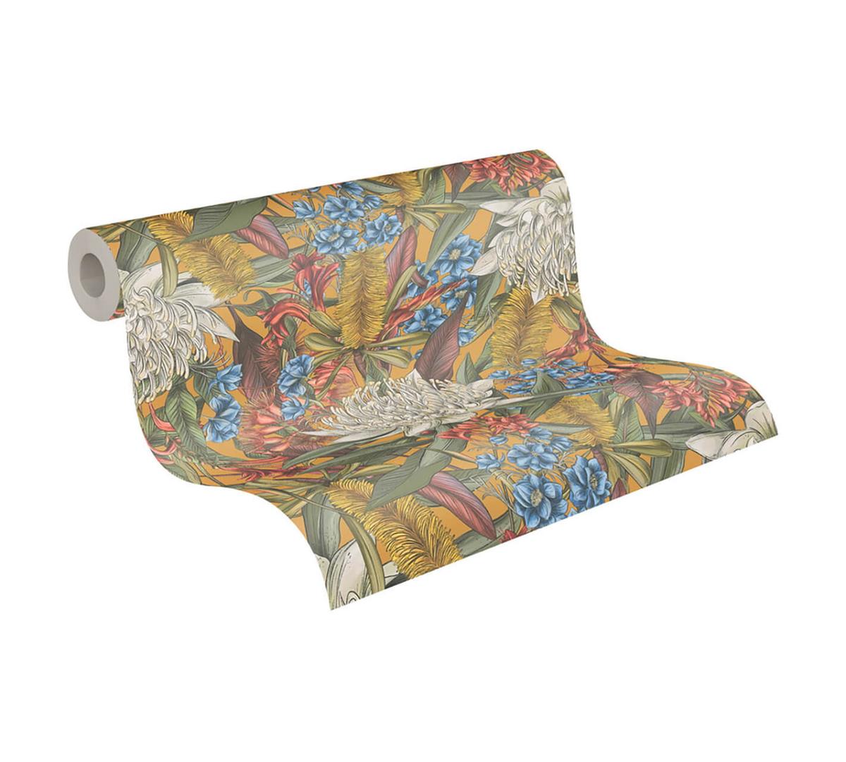 VLIESTAPETE Bunt 53/1005 cm - Gelb, Textil (53/1cm) - KUNSTLOFT