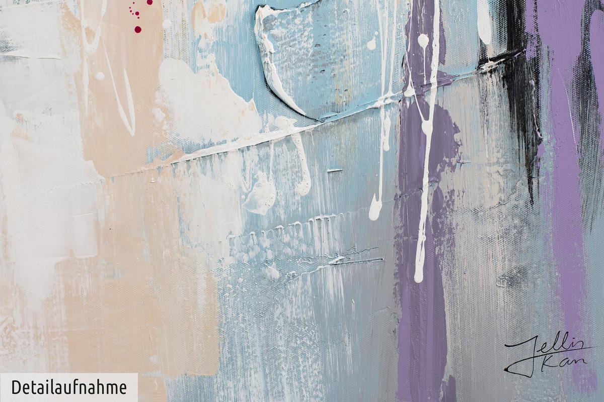 ÖLGEMÄLDE 80/80 cm - Pink/Lila, Holz/Textil (80/80cm) - KUNSTLOFT