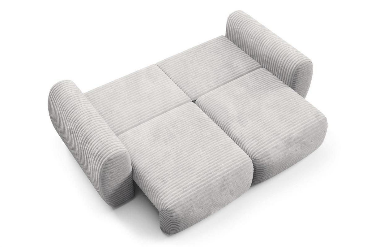 SCHLAFSOFA Simone - Grau, Holzwerkstoff/Textil (266/95/110cm) - Fun Möbel
