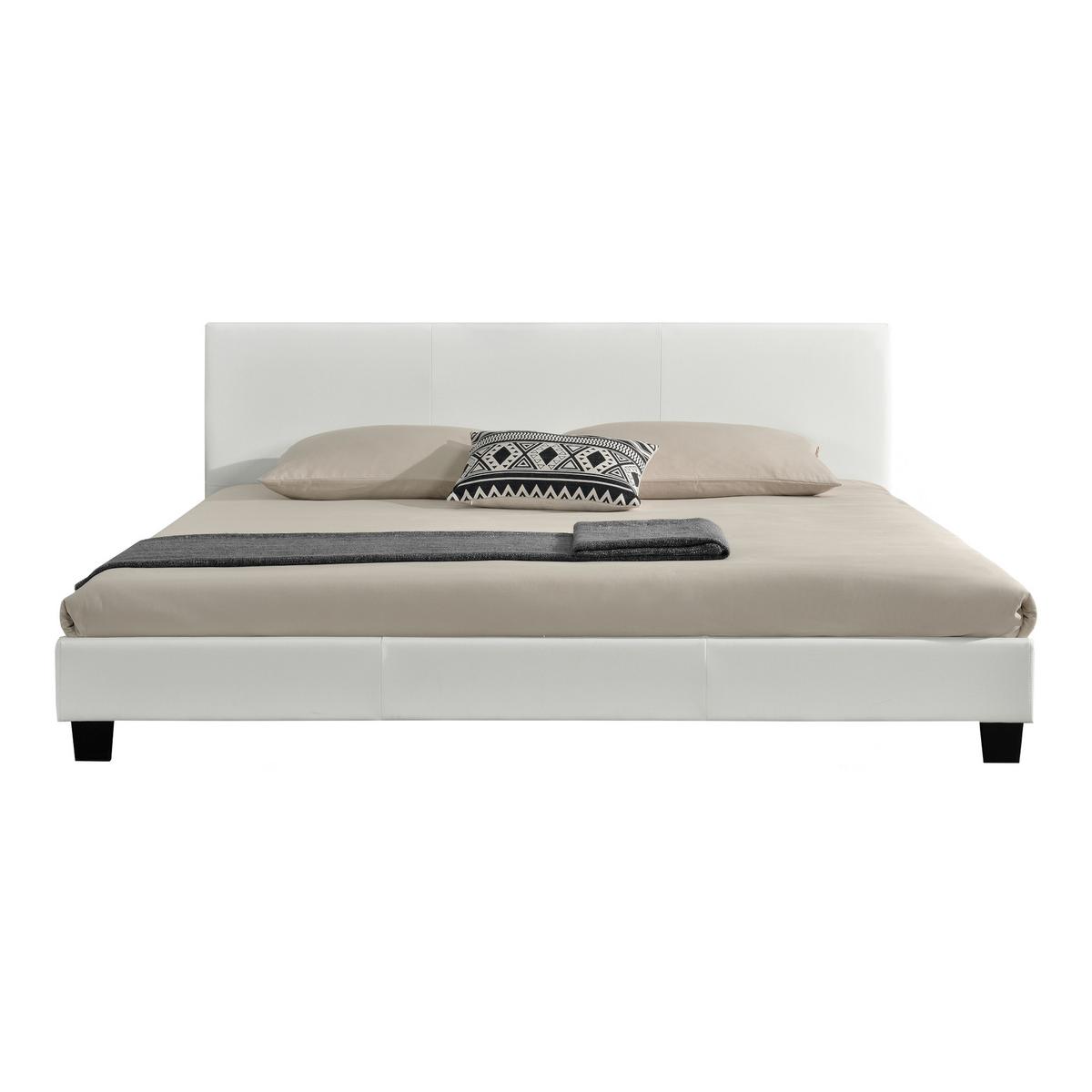 POLSTERBETT Albacete - Weiß, Textil (180/200cm) - Corium