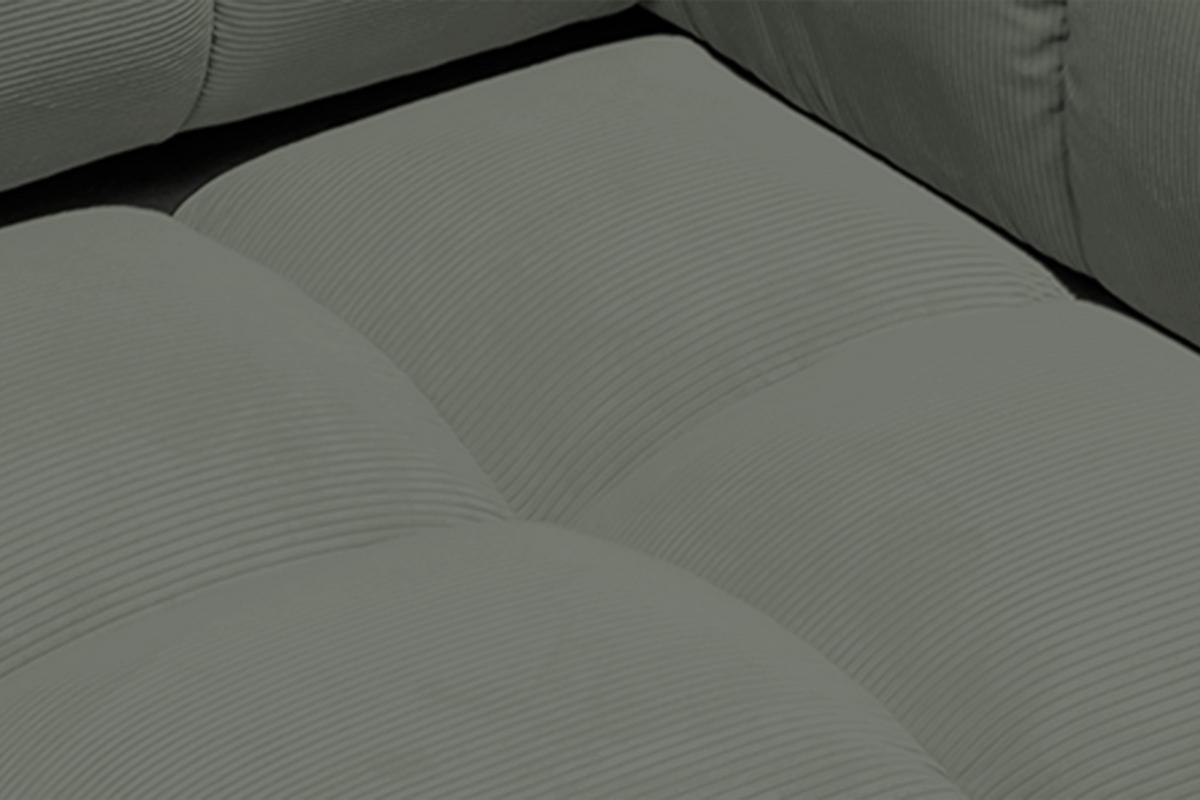 HOCKERBANK VIVIEN Grün Cord - Olivgrün/Grün, Textil (108/41/73cm) - KAWOLA