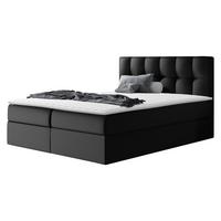 BOXBETT Rico - H3 - Schwarz Hochglanz, Holz/Textil (120/200cm) - MIRJAN24