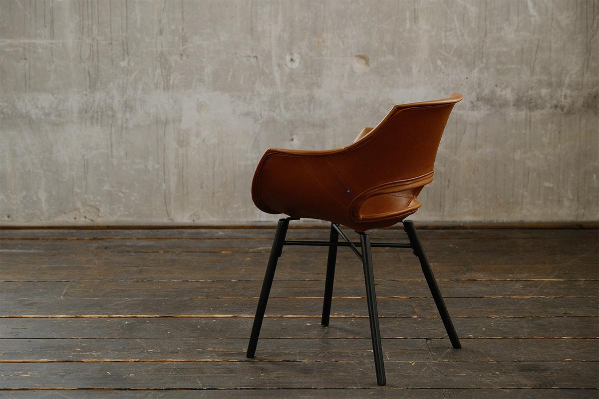 STUHL ZAJA Braun Kunstleder - Braun, Leder (57/82/59cm) - KAWOLA