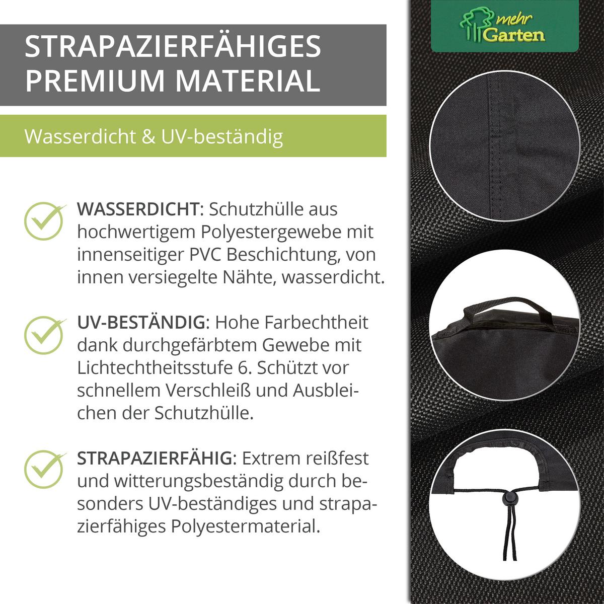 SCHUTZHÜLLE für Keramikgrill 2.0 Schwarz SHP-30095 - Schwarz, Kunststoff (52/63/52cm) - mehr Garten