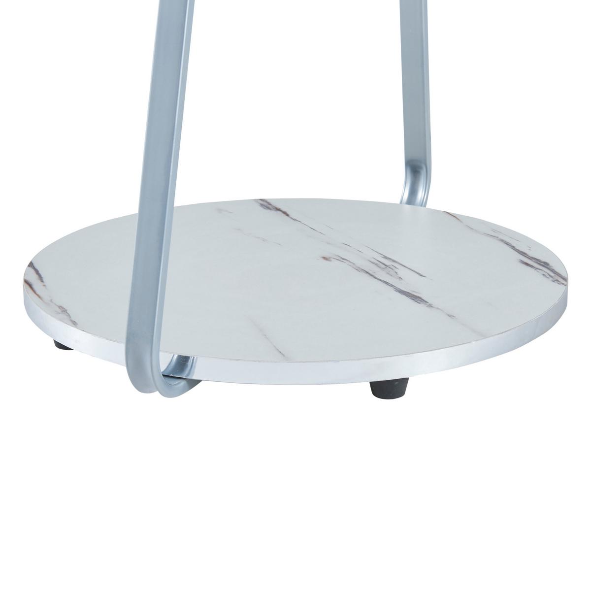 BEISTELLTISCH Sipoo - Weiß, Holzwerkstoff (37/46/74cm) - [en.casa]