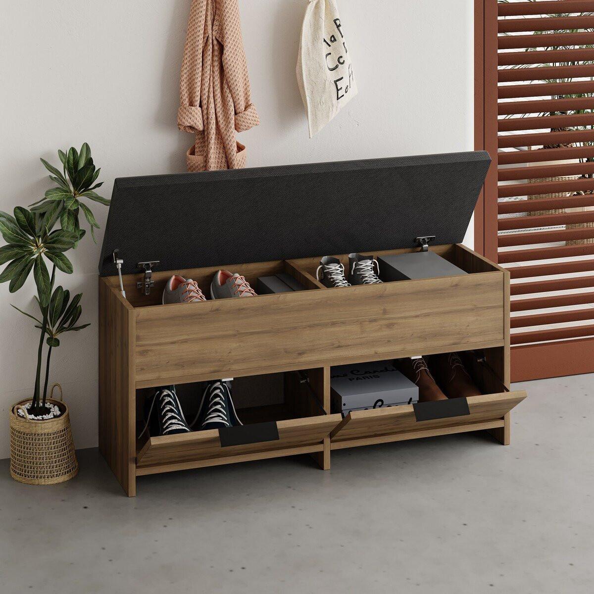 SCHUHAUFBEWAHRUNG B106 cm – COVE - Apfelbaumfarben, Holzwerkstoff (106/51.5/34cm) - Calicosy