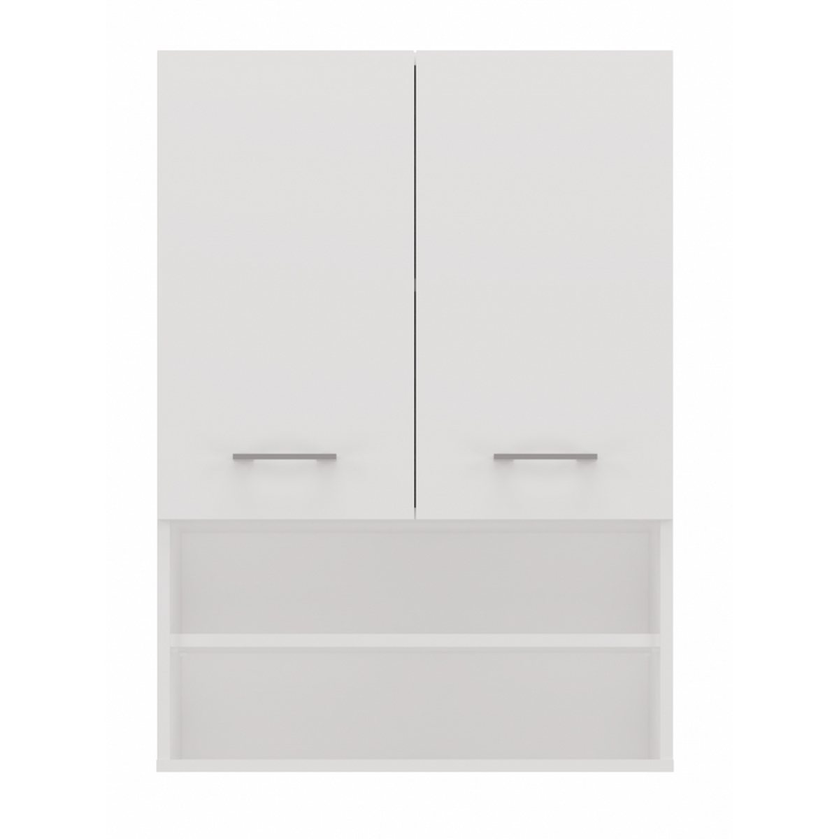 BADEZIMMERSCHRANK Weiß 64/90/30 - Weiß, Holzwerkstoff (64/90/30cm) - RAUMHIRSCH FURNITURE