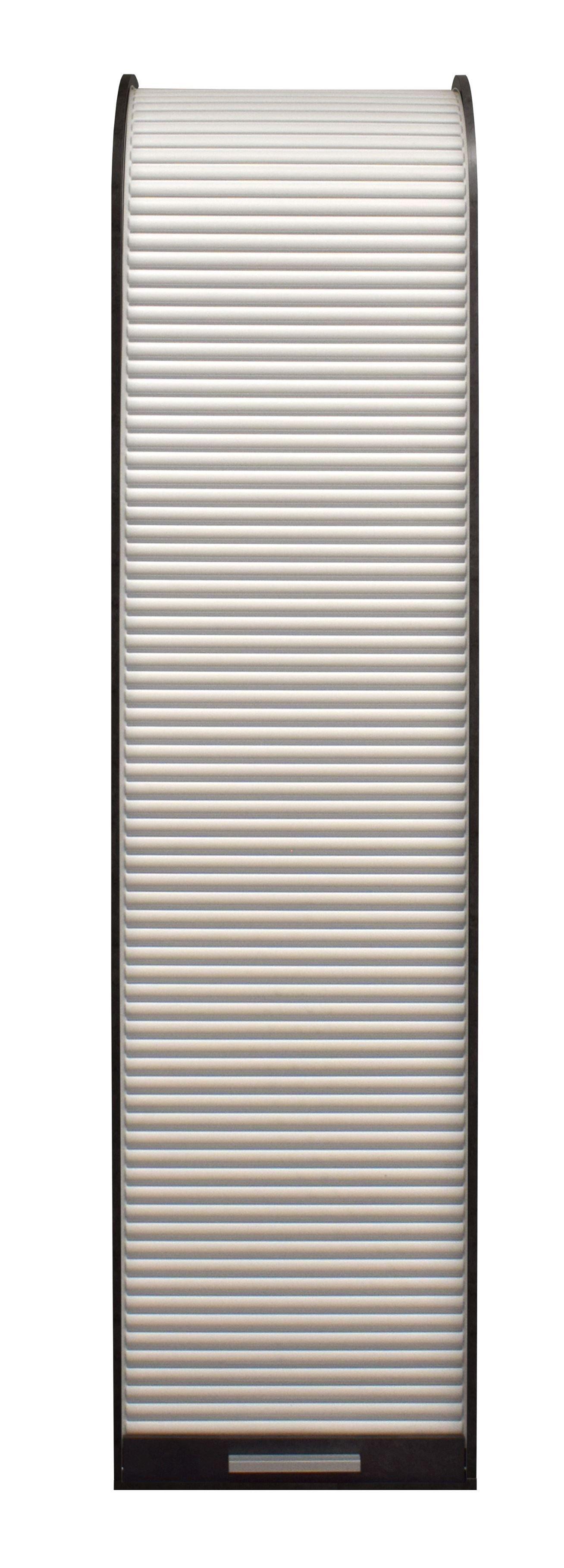 JALOUSIESCHRANK Eadi 46 x 44 x 192 Rollladenschrank Schwarzstahl/Weiß - Schwarz/Weiß, Holz (46/192/44cm) - 58aufmkessel