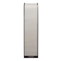 JALOUSIESCHRANK Eadi 46 x 44 x 192 Rollladenschrank Schwarzstahl/Weiß - Schwarz/Weiß, Holz (46/192/44cm) - 58aufmkessel