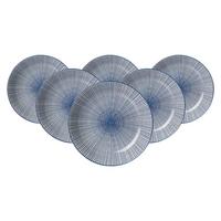 SUPPENTELLER Royal Makoto blau-weiß ø 20,5 cm 6er Set - Blau/Weiß, Keramik (20.5cm) - Ritzenhoff Breker