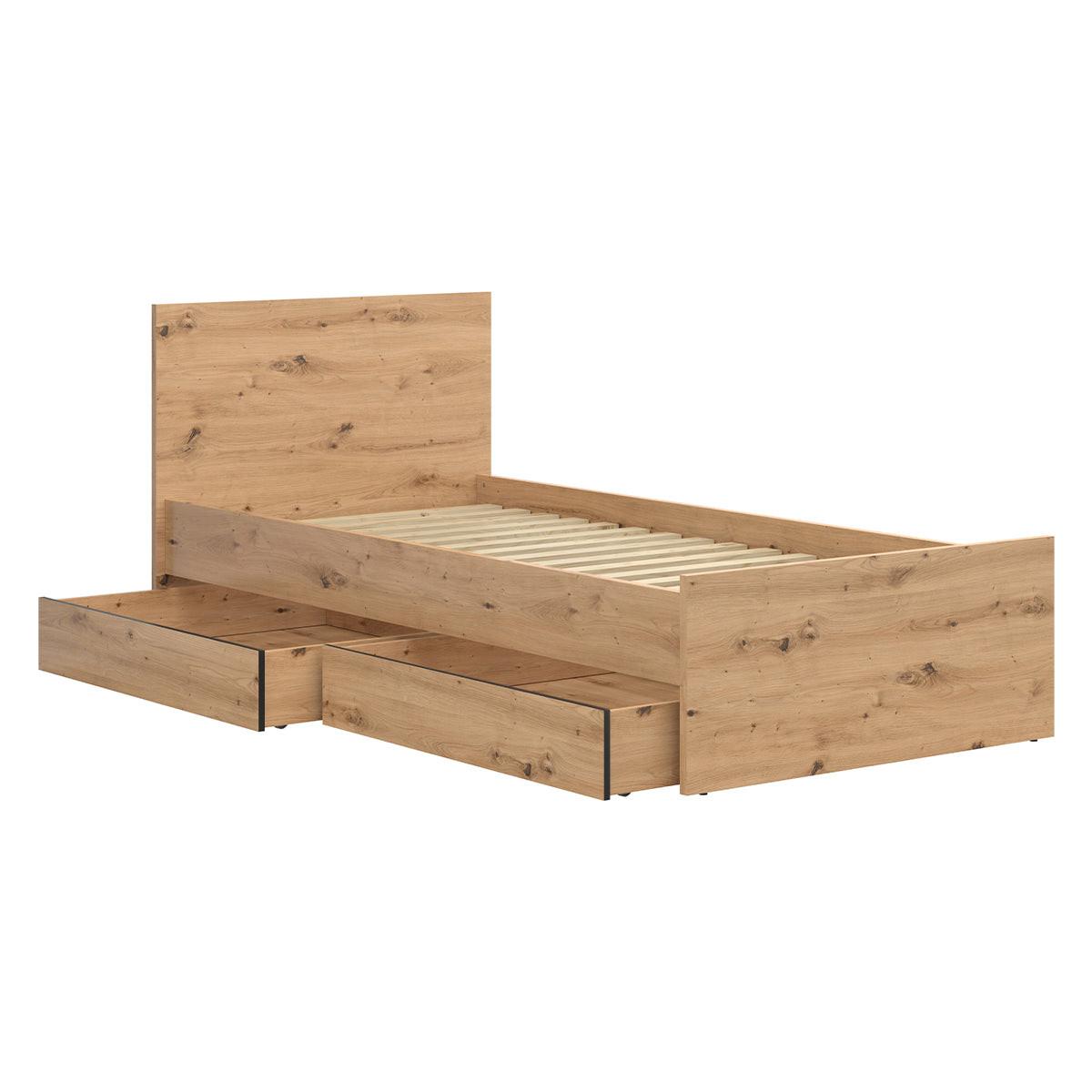 BETTRAHMEN 90/200 Mao Holz - Braun, Holzwerkstoff (90/200cm) - Petits-meubles
