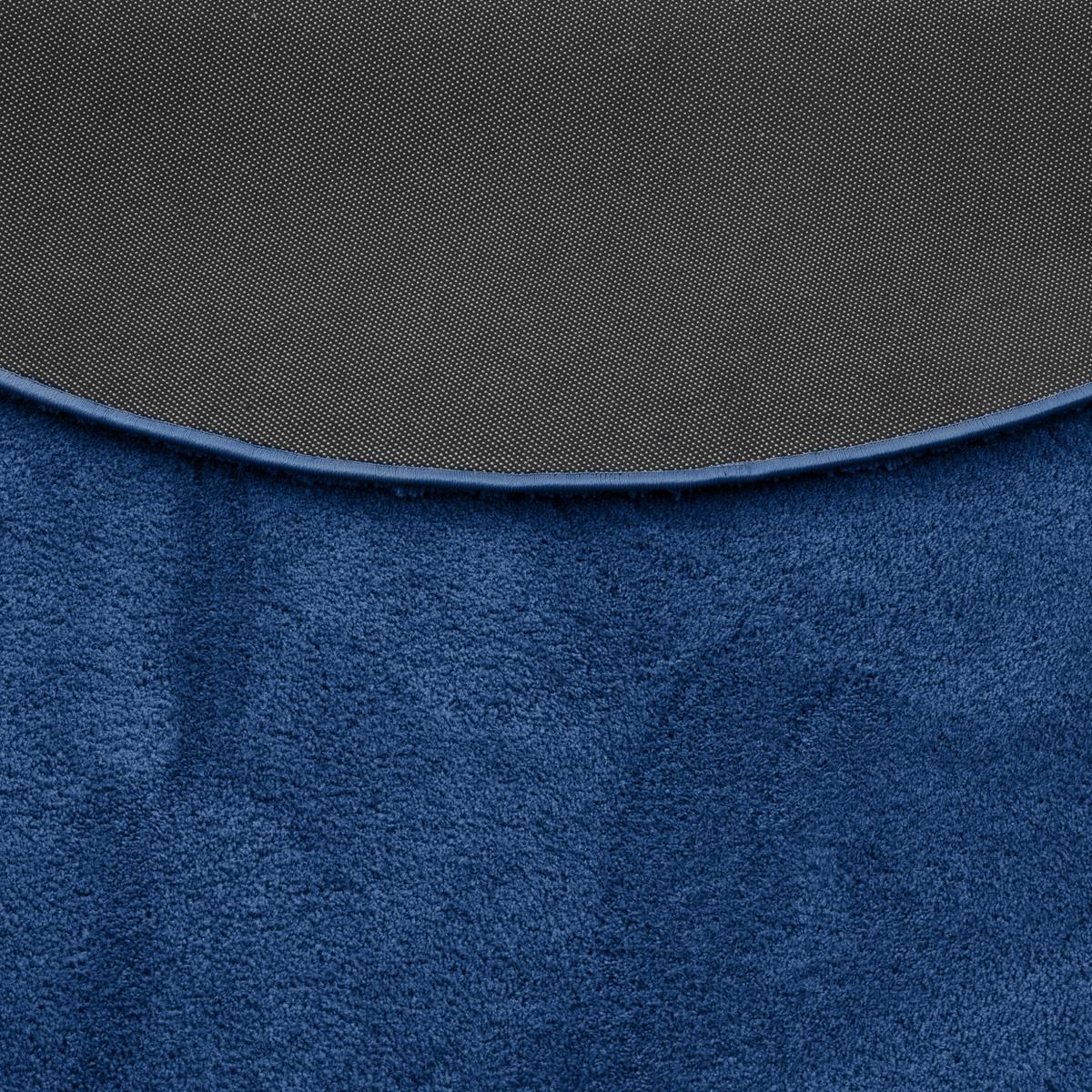 HOCHFLOR SUPER SOFT TEPPICH SILKY RUND - Dunkelblau, Textil (200/200cm) - Pergamon