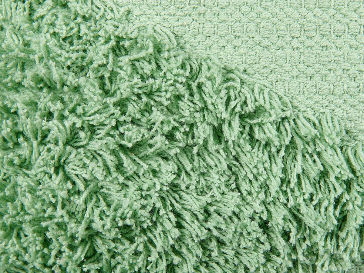 DEKOKISSEN 2er-Set Hellgrün 45/45 cm Rhoeo - Hellgrün, Naturmaterialien/Textil (45/45cm) - Beliani