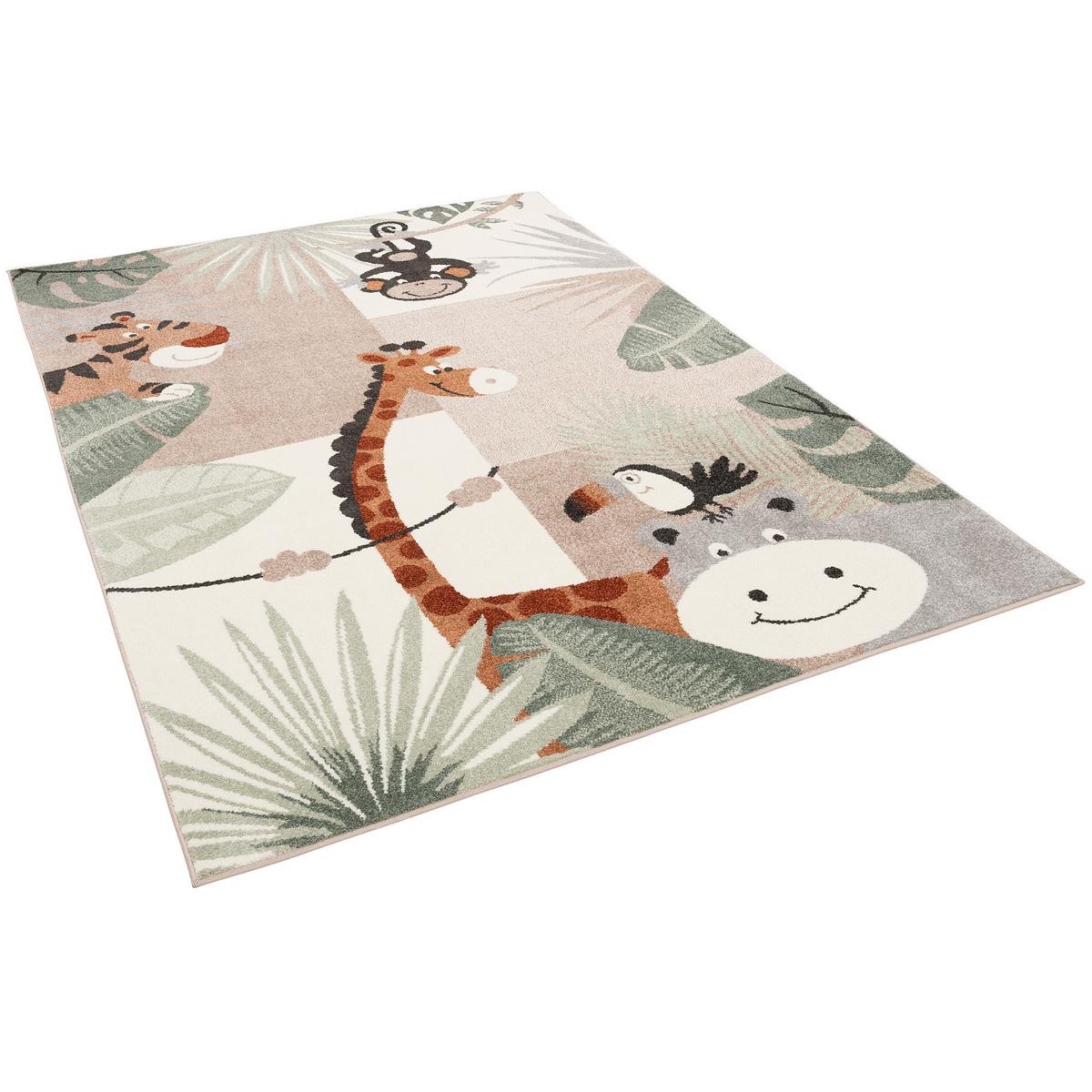 KINDER TEPPICH SOFTSTAR KIDS TIERWELT - Mintgrün, Textil (160/230cm) - Pergamon