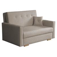 SCHLAFSOFA Viva Sonic II - Hellbraun/Schwarz, Holz/Textil (133/85/100cm) - MIRJAN24