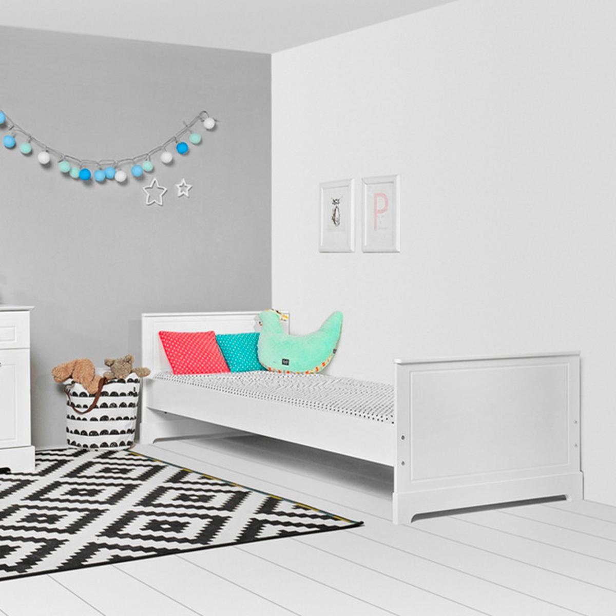 BETT 90/200 Weiß - Weiß, Holzwerkstoff (90/200cm) - Petits-meubles