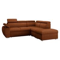 ECKSOFA Boston 2RR1P, Seite: Rechts 2R+R+1P(65)+PUFAP - Silberfarben/Bronzefarben, Holz/Textil (260/230cm) - MIRJAN24