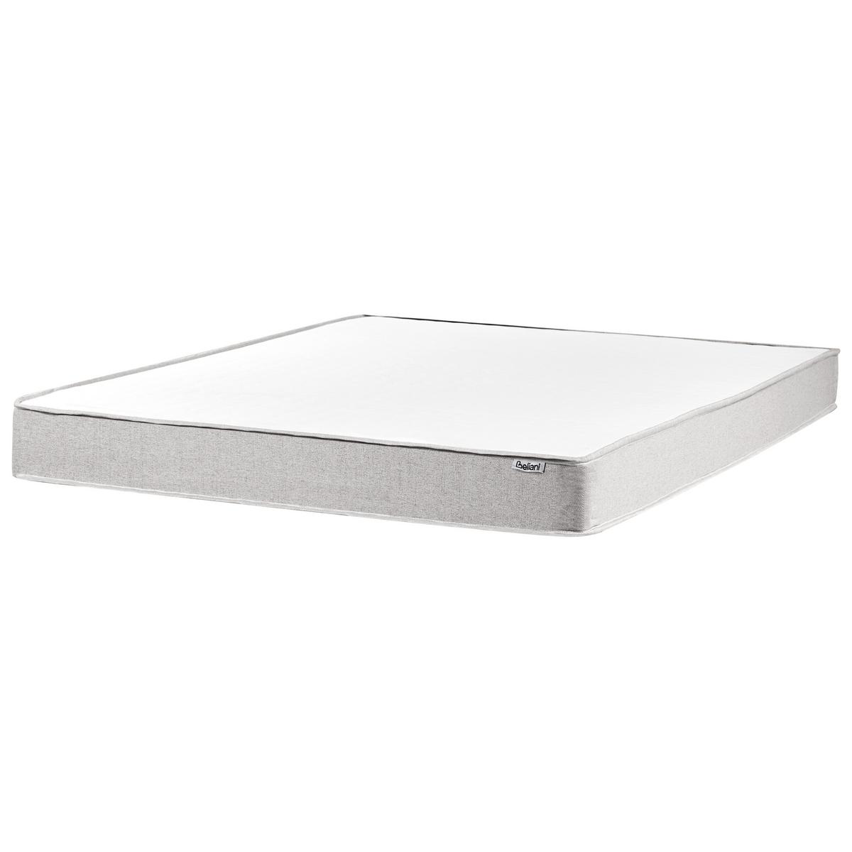 BOXSPRINGBETT ohne Kopfteil 140/200 cm Stoff Hellgrau Countess - Hellgrau, Textil (140/200cm) - Beliani